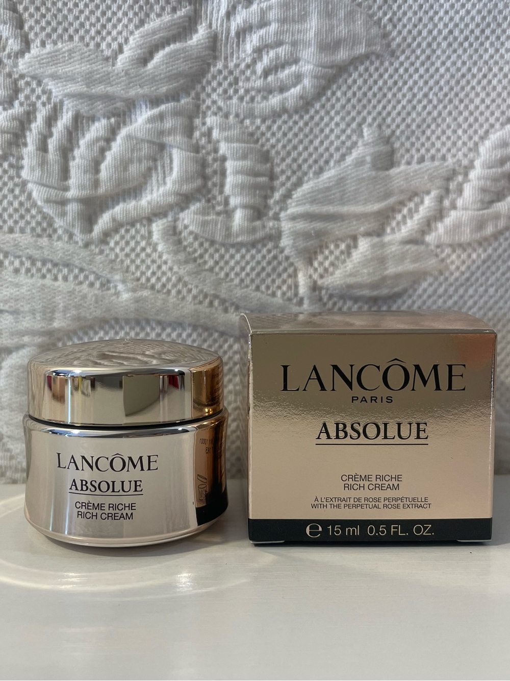 New Lancome Absolue Rich Cream‎ With Grand Rose Extracts  0.5 Fl oz / 15 ml